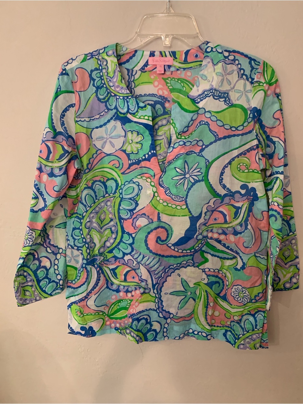 Lilly Pulitzer Multicolor Paisley Tunic - Pink, Green, Blue